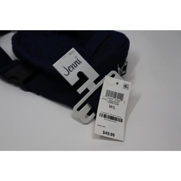 Jenni Dark Denim Quilted Belt Bag Size M/L - Picture 5 of 5